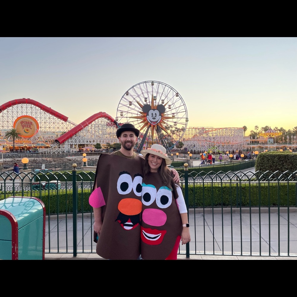 Mr and Mrs Potato Head Costumes-Homemade